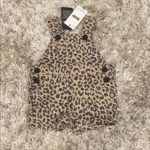 Cotton On Cheetah Overalls 0-3M
